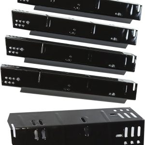 Grill Heat Plate Replacement for Dyna-Glo 5 Burner DGH474CRP DGH485CRP DGH483CRP, Dyna-Glo 4 Burner DGH450CRP Grills, Porcelain Steel Heat Plate for Revoace GBC1793W, 5 Pack